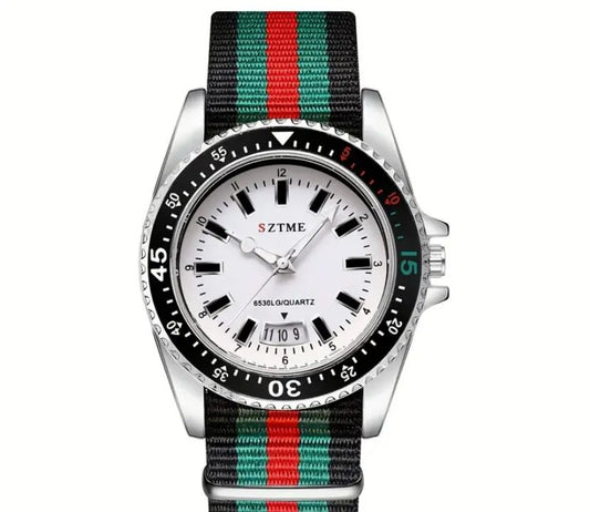 Reloj con Correa Tricolor – Estilo Sofisticado