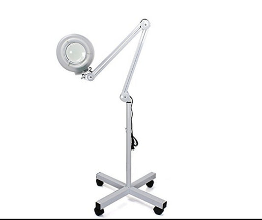 Lámpara lupa con luz LED y base móvil